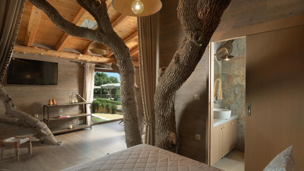 Stolidi Mou Treehouse Villa Atsipopoulo Eksteriør billede